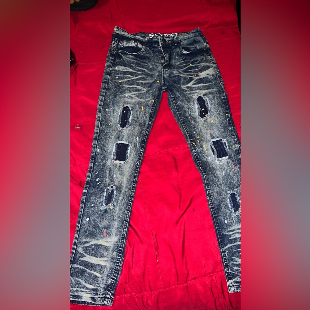 LR Scoop Boys Ripped and Splatter Paint Jeans size 10